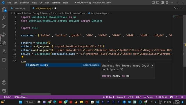 MS Rewards with Python смотреть онлайн