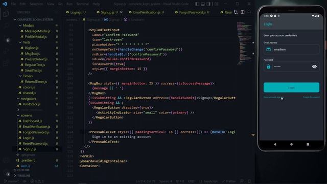 React Native Login Screens #5: Navigating Between Screens смотреть онлайн