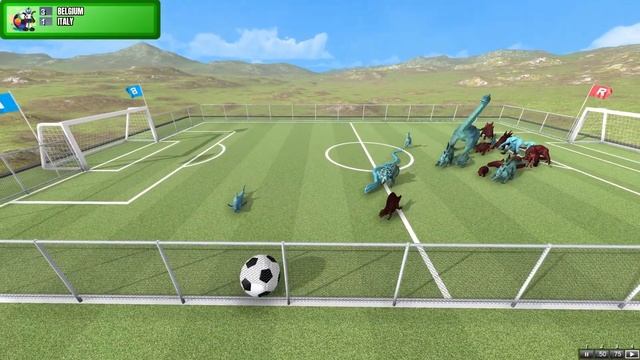 Beast Battle Simulator Soccer - Quarter Final - BELGIUM vs ITALY - Unofficial Euro 2020 Tournament смотреть онлайн