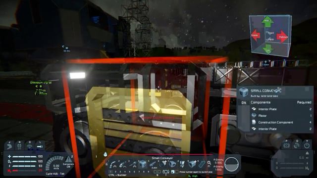 Space Engineers, pt 16, OKay, lets see if my new Small Spacecraft can actually hover... смотреть онлайн