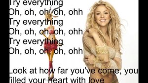 Shakira - Try Everything (Lyrics Practice)