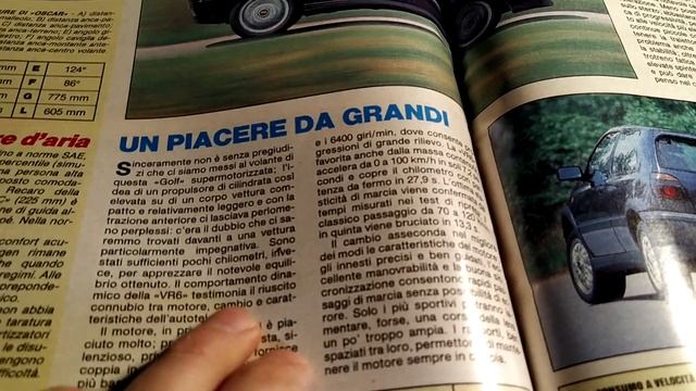 10/1992: VOLKSWAGEN GOLF VR6 (QUATTRORUOTE, Prova Su Strada)