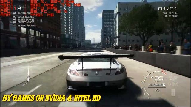 Grid Autosport on Nvidia 710M/820M смотреть онлайн