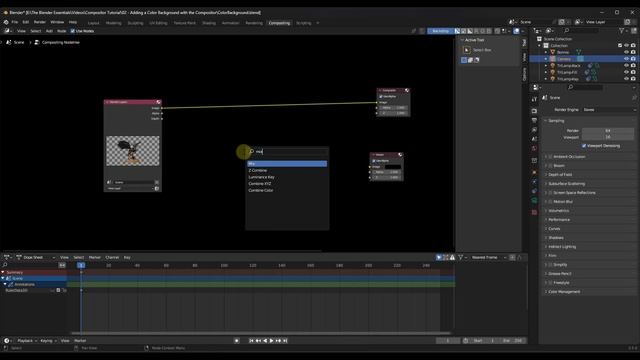 How to Add COLOR BACKGROUNDS and PHOTO BACKGROUNDS in Blender with the Compositor смотреть онлайн