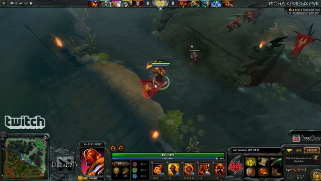 Лучшие моменты со стрима Dread'a: уроки игры на Ember Spirite от Дреда смотреть онлайн