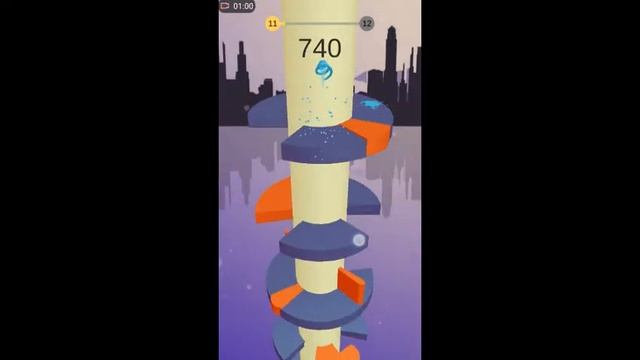 Обзор игры Helix Jump//Играю на телефоне в Helix Jump смотреть онлайн