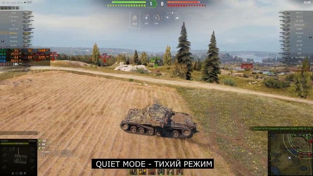 World of Tanks WOT (quiet mode-тихий режим)| GTX1660Ti i5-10300H Lenovo Legion 5 смотреть онлайн