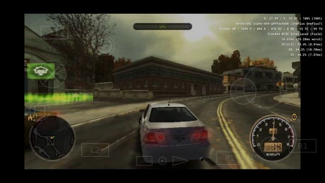 Шикарный эмулятор AetherSX2 Играем в NFS MW 2005 на OnePlus 7 (SD 855)