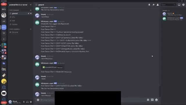 Unique bot Eps 1.3 Discord Minecraft Controlable bot - Merging command from previous bot смотреть онлайн