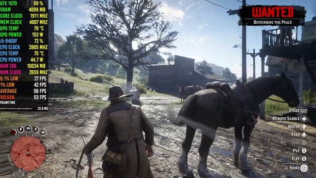 Red Dead Redemption 2 (v1.23 Vulkan) - GTX 1070 - Optimal Settings - 1080p 60FPS смотреть онлайн