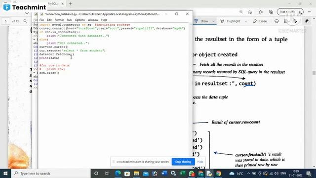 cbse12# Interface Python with mysql #video no 2 смотреть онлайн