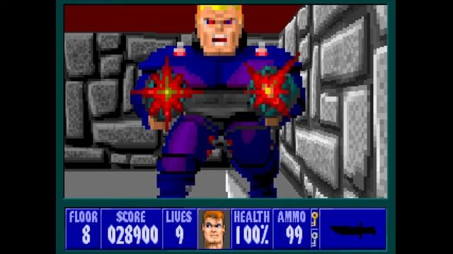 Wolf3D E2M8 Hans Grosse bug смотреть онлайн