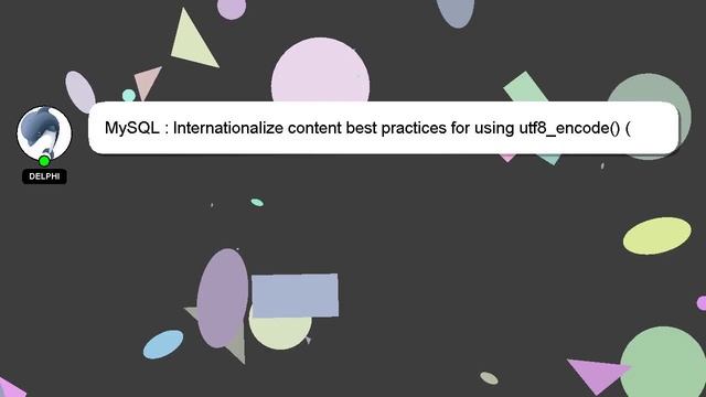 MySQL : Internationalize content best practices for using utf8_encode() (php function) смотреть онлайн