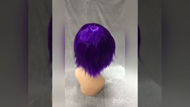 Парик косплей/аниме короткий с челкой смотреть онлайн