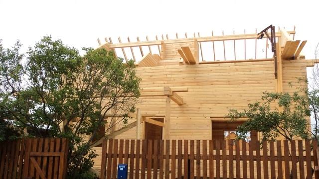 Строительство.Дом из профилированного бруса 9х12 смотреть онлайн