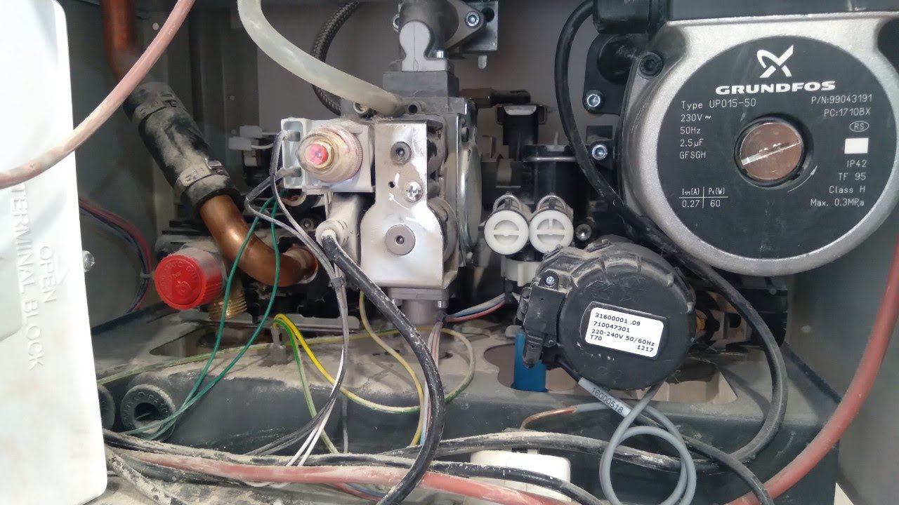 Показываю состояние внутренних элементов котла BAXI ECO HOME 24F после 5 лет эксплуатации смотреть онлайн