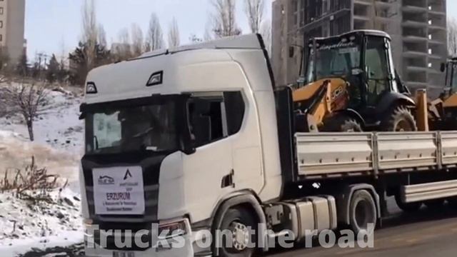 Trucks Peterbilt Kenworth Volvo Mercedes-Benz scania DAF MAN Ford F-MAX on the road смотреть онлайн