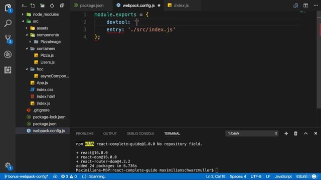 358 Setting Up the Basic Webpack Config смотреть онлайн