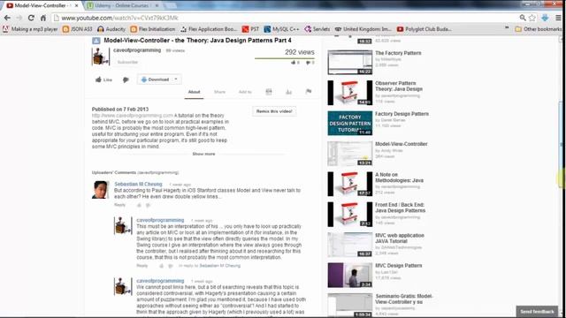 09 An MVC Controversy mp4 I Java design patterns tutorial2016 смотреть онлайн