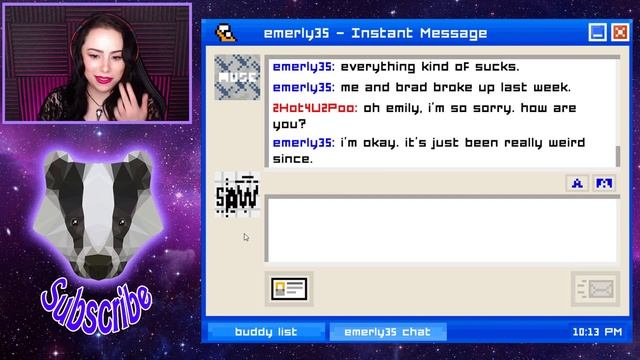 WATCH WHAT HAPPENS WHEN YOU SASS THE OPTIONS | Emily Is Away Gameplay | Text Based Game смотреть онлайн