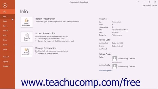 PowerPoint 2016 Tutorial The File Tab and Backstage View Microsoft Training смотреть онлайн