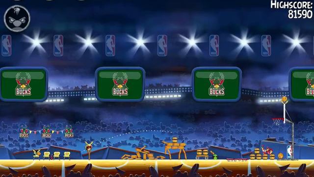 Angry Birds Seasons Ham Dunk 3-4 -Bucks- Walkthrough 3 Star смотреть онлайн