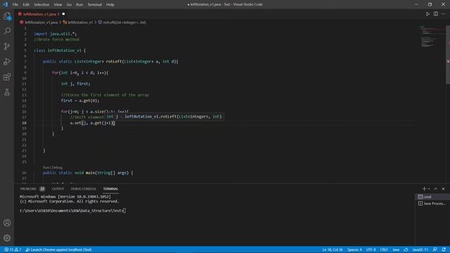 Arrays: Left Rotation HackerRank Solution -Java (Version 1) смотреть онлайн