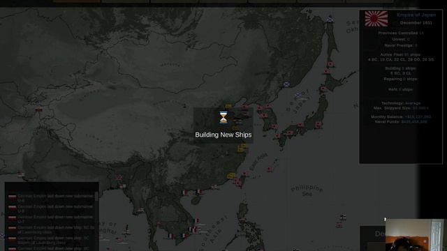 ultimate admiral dreadnoughts Japan campaign #1.5 new start better AI ships and a hopeful war смотреть онлайн