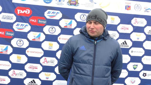 Тренер КубГУ Александр Иваненко после матча КубГУ - СГУ (3:3) смотреть онлайн