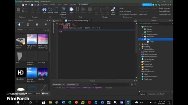 How to make a fading rainbow in Roblox Studio смотреть онлайн