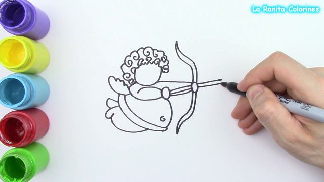 Como dibujar a CUPIDO KAWAII facil - Dibujos faciles para dibujar - Dibujos de SAN VALENTÍN kawaii смотреть онлайн