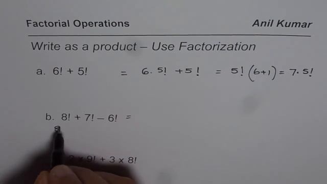 Factorise and Write Sum of Factorial as Products смотреть онлайн