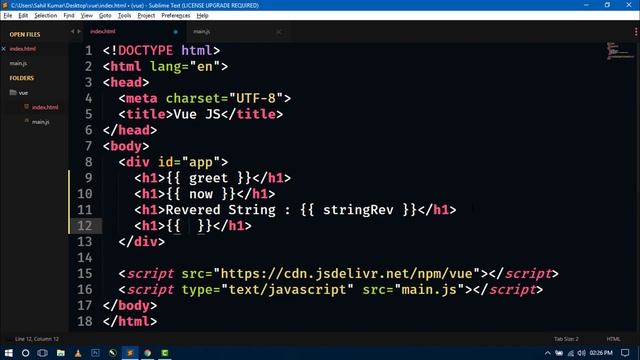 #2 Vue.Js Computed Property, Directives, Writing Basic Syntax & Functions | Beginner's Tutorial смотреть онлайн