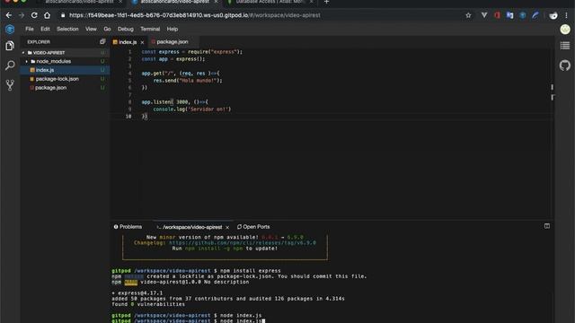 Backend con Node, Mongoose, express y Mongo Atlas parte 1 смотреть онлайн