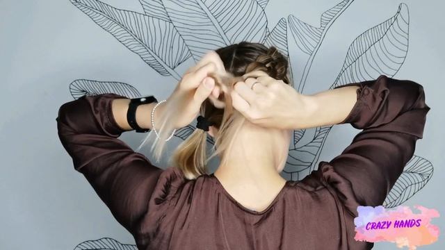 Туториал. Шикарная прическа из двух французских кос смотреть онлайн