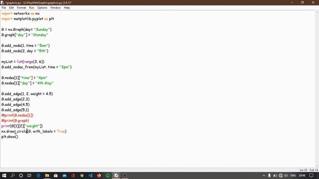 Visualizing NetworkX Graph | NetworkX Tutorial For Beginners смотреть онлайн