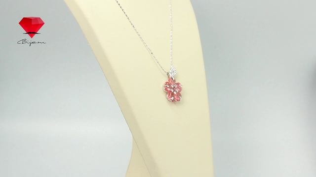 Bije.ru: Подвеска в виде цветка с родиевым покрытием и кристаллами Swarovski Phundahl (Фандаен) смотреть онлайн