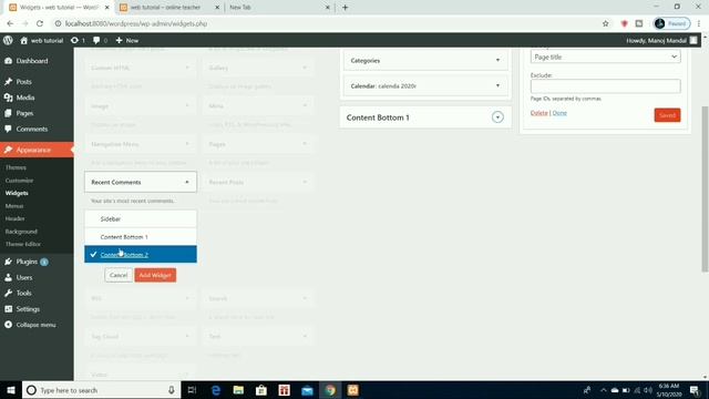 How to use Widgets | Header & Background Image | WordPress tutorial for beginners in hindi | Part-1 смотреть онлайн