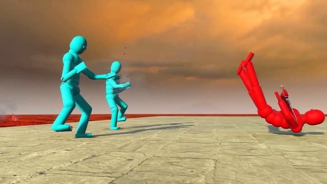 Smart AI Ragdolls Fight with Weapons in Realistic Simulations! (with Active Ragdoll Physics) смотреть онлайн