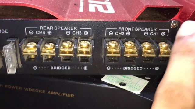 X12 Car Amplifier-Tamang connection at Tone Control Set-up. смотреть онлайн
