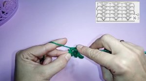 Шарф - палантин крючком.Узор для шарфа - палантина.??