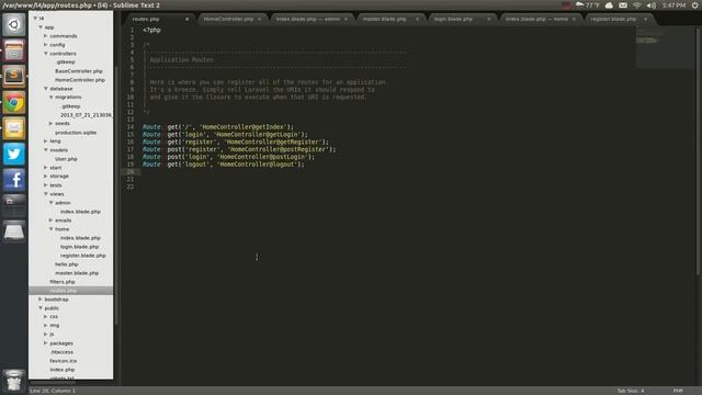 Laravel 4: Login and Registration Part 6 смотреть онлайн