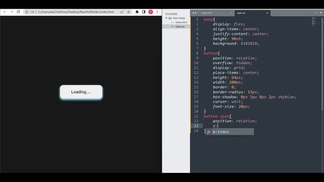 CSS Button Loading Animation || Button Loading Animation with HTML and CSS смотреть онлайн