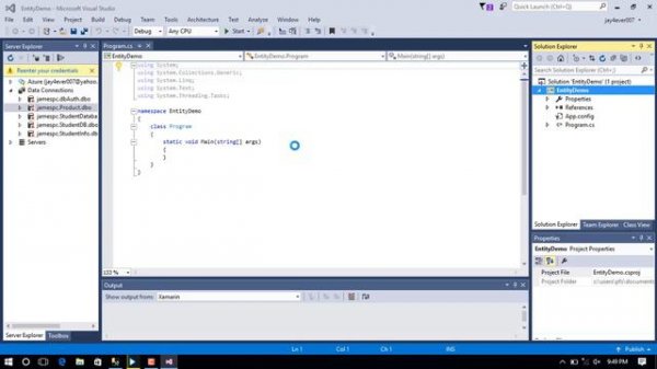 C# - Entity Framework | Entity Framework - Database First