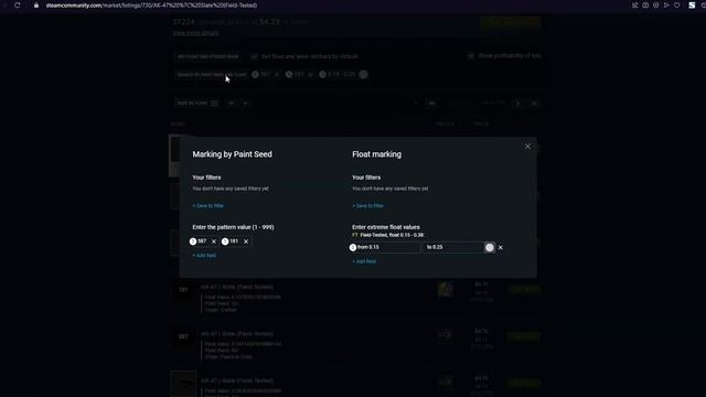 Маркировка по флоатам и паттернам | Steam Inventory Helper | Обновление #1.17.88 смотреть онлайн