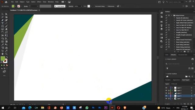VISITING CARD CREATE ( Adobe Illustrator 2021) смотреть онлайн