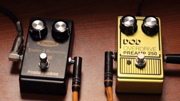 DOD YJM308 Yngwie Malmsteen vs DOD 250 Overdrive Preamp