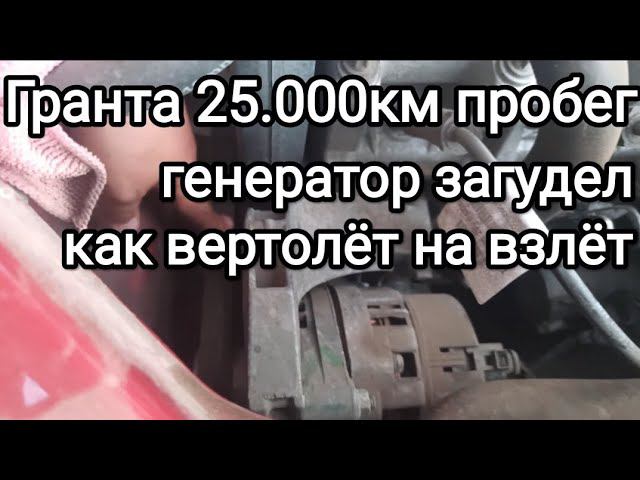 Новая Лада Гранта 2023 шумят/ гудят подшипники генератора на пробеге 25тыс км. смотреть онлайн