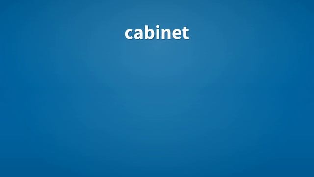 Cabinet | Meaning of cabinet смотреть онлайн