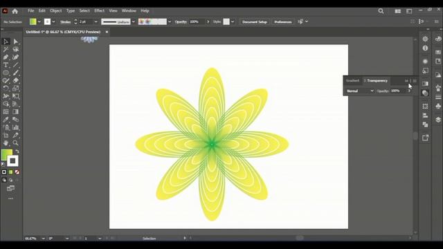 Flower Design in illustrator| Adobe illustrator| design смотреть онлайн